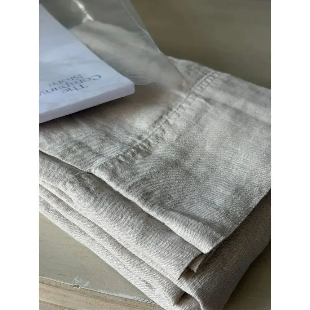 New Company Store Legends Hotel Parchment Vintage Linen King Pillowcases Set of